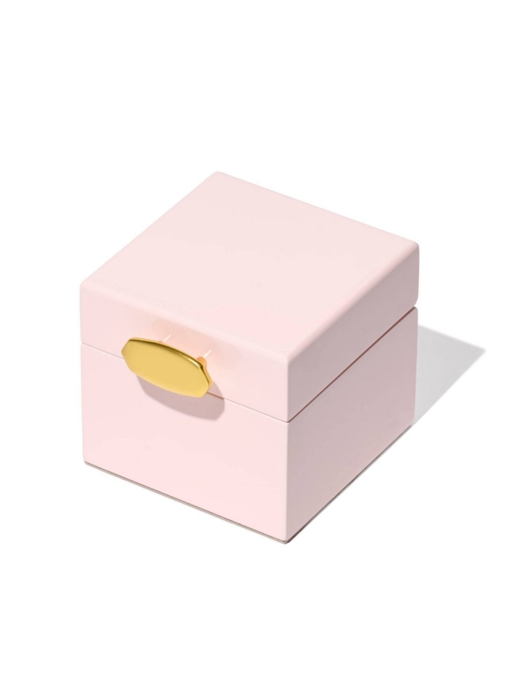 Kendra Scott Small Jewelry Box in Blush With Gold Hardware
